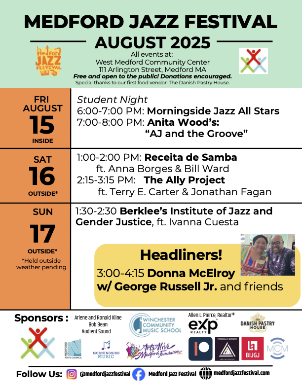 Medford Jazz Festival 2025 poster